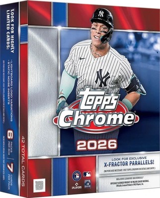 2026 TOPPS CHROME BASEBALL MEGA BOX MLB Brand New Sealed Presale SHIPS AUG. 5