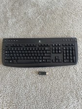 Logitech Wireless Keyboard Pro 2000 2.4 GHz 820-002046 with USB Receiver AS-IS