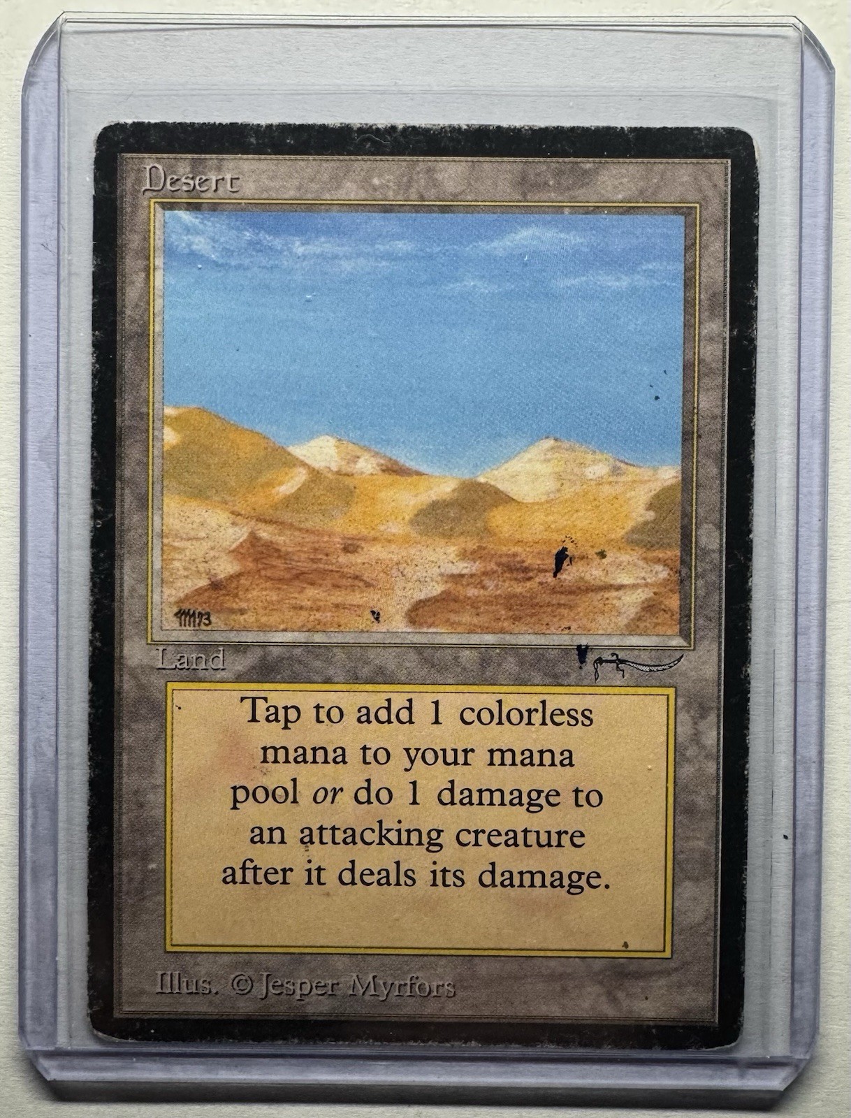 Desert  Land MTG Card Condition LP Arabian Nights Magic Gathering