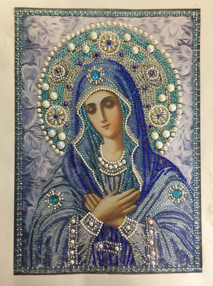 Diamond Painting DIY 5D Special Shape Rhinestones, Virgin Mary Catholic, Part...