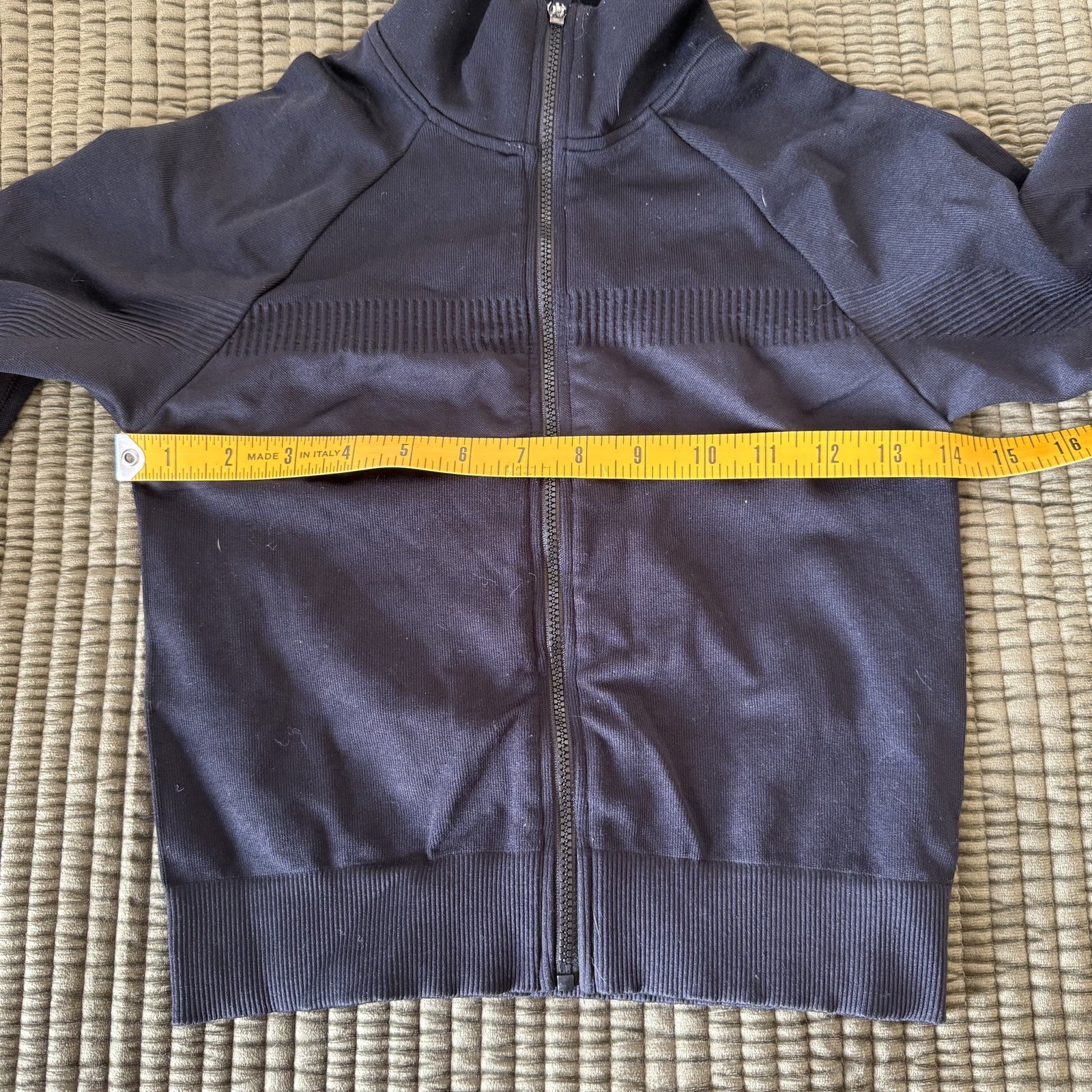 Fabletics  Cropped  Seamless Rib Jacket Zip Up Wo… - image 9