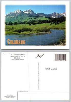 Schofield Pass Crested Butte Colorado Mountains River Postcard John Hinde