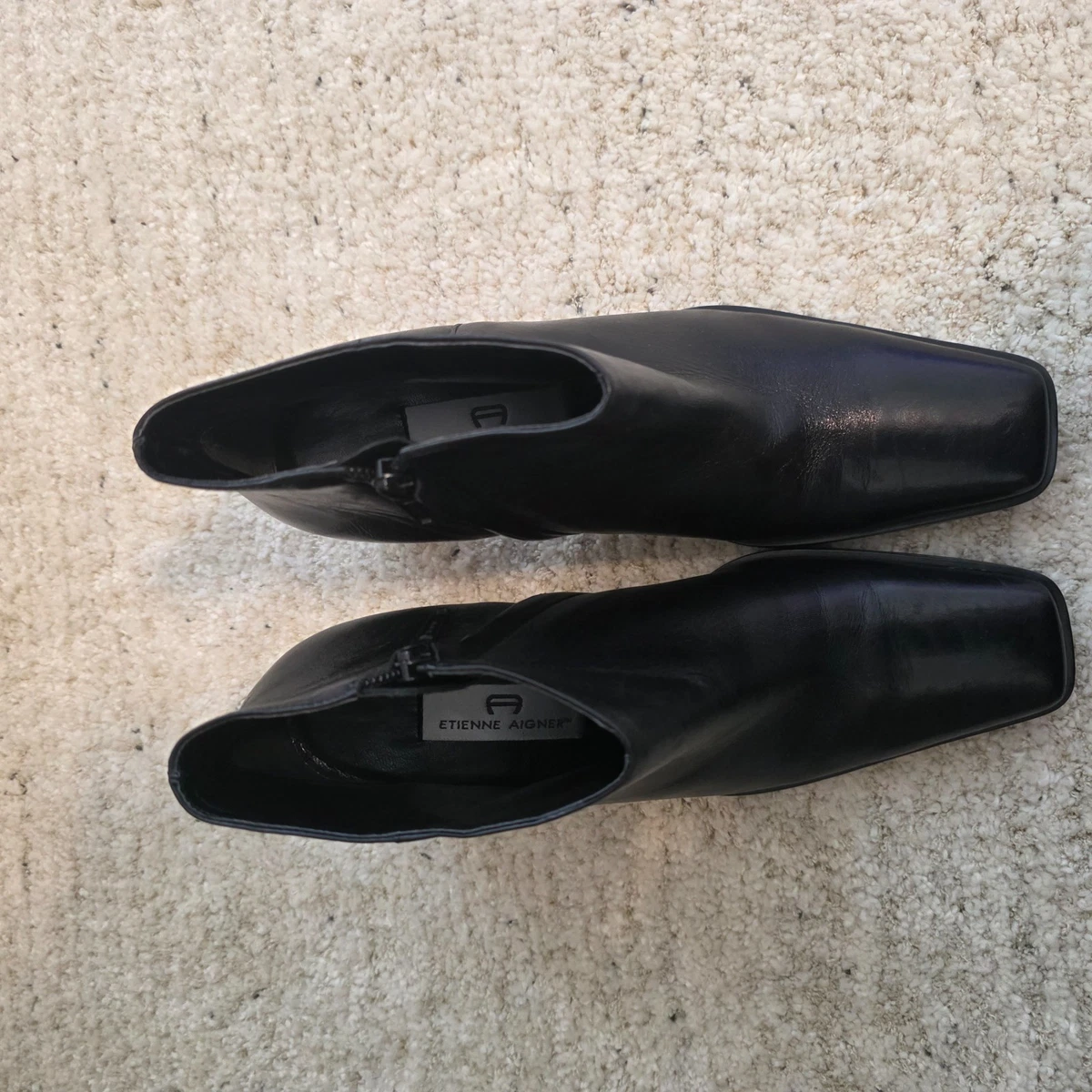 Vintage Etienne Aigner Black Chukka Boots women 7.5 leather casual goth Y2K Vintage 90s Y2K CIAO BELLA Womens 7.5 Leather Knee High  main image 2