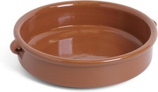 SB105 Natural Terracotta 23cm Round Dish, Brown