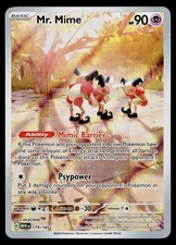 Mr. Mime 179/165 Pokemon 151 Illustration Rare Holo SV Scarlet Violet NM on eBay