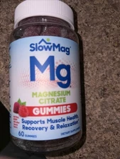 NEW SlowMag Mg Magnesium Citrate Gummies Muscle Health Recovery Relaxation 05/26