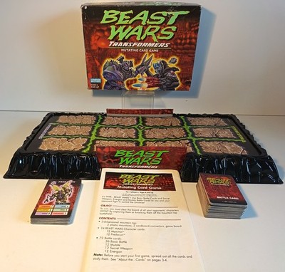 Beast Wars Transformers Mutating Strategy Card Game 1997 Parker Brothers Hasbro