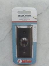 Heath Zenith SL-716 Bronze Finish Wired LED Lighted Doorbell Button Flush Mount