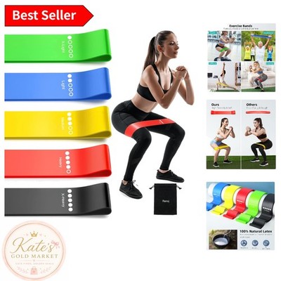 Versatile 5-Pack Resistance Bands for Strength Training & Flexibility Workouts
