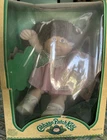 Cabbage Patch Kids Lilac Andie Baby Doll Brown Curly Hair w/ Box & Papers