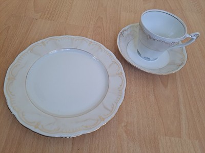 Königlich Tettau Ariadne 3298 Janice Kaffeegedeck 3tlg. Neu