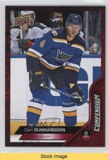 2016-17 Upper Deck Compendium Red Carl Gunnarsson #521 READ n7v
