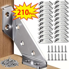 Stainless Steel Corner Brackets L Brace 90 Degree Angle Joint Wood Shelf Support
