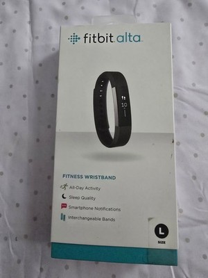 Fitbit Alta Activity Tracker Wristband Black L, Sleep Tracking & Notifications