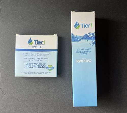 Tier1 LG Kenmore Refrigerator Water Ice and Air Filter Combo RWF1052 & RAF1140 - Picture 1 of 13
