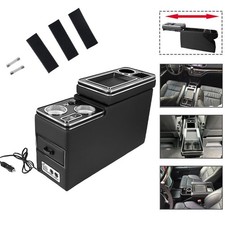 Mittelkonsole Für T5 T6 T6.1 Bus Schwarz Aufbewahrung Staufach Led Armatur USB