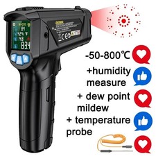 Digital Infrared Thermometer High Temperature Laser Pyrometer Gun UK