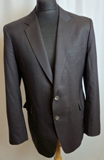 Cadini Italy Blazer Suit Formal Dress Jacket Brown 42 Large A5028