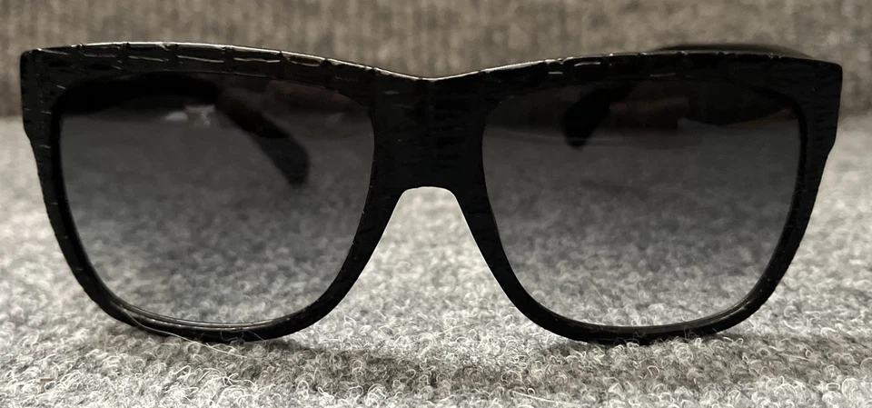 Gafas de sol Alexander MCQueen AMQ4194S para hombre negras cocodrilo 56/16/140 Italia Foto 3 de 4