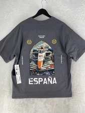 Pacsun Formula 1 F1 Shirt Adult Large Gray Spain Mosaic Relaxed Loose NEW