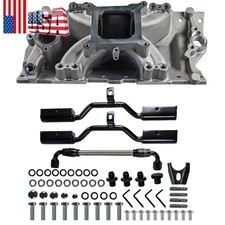 Sbc 350 Aluminum Mpfi Intake Manifold Kit Fits Chevy V8 1955-1986 12-bolt