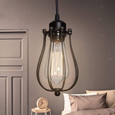 Vintage Style Lampenschirm Metallrahmen für E27 Deckenlampe für Wohnkultur