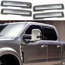 2023-2024 Ford F250 Crew Door Handle COVERS W/2 Smart Keyholes JS ICONIC SILVER