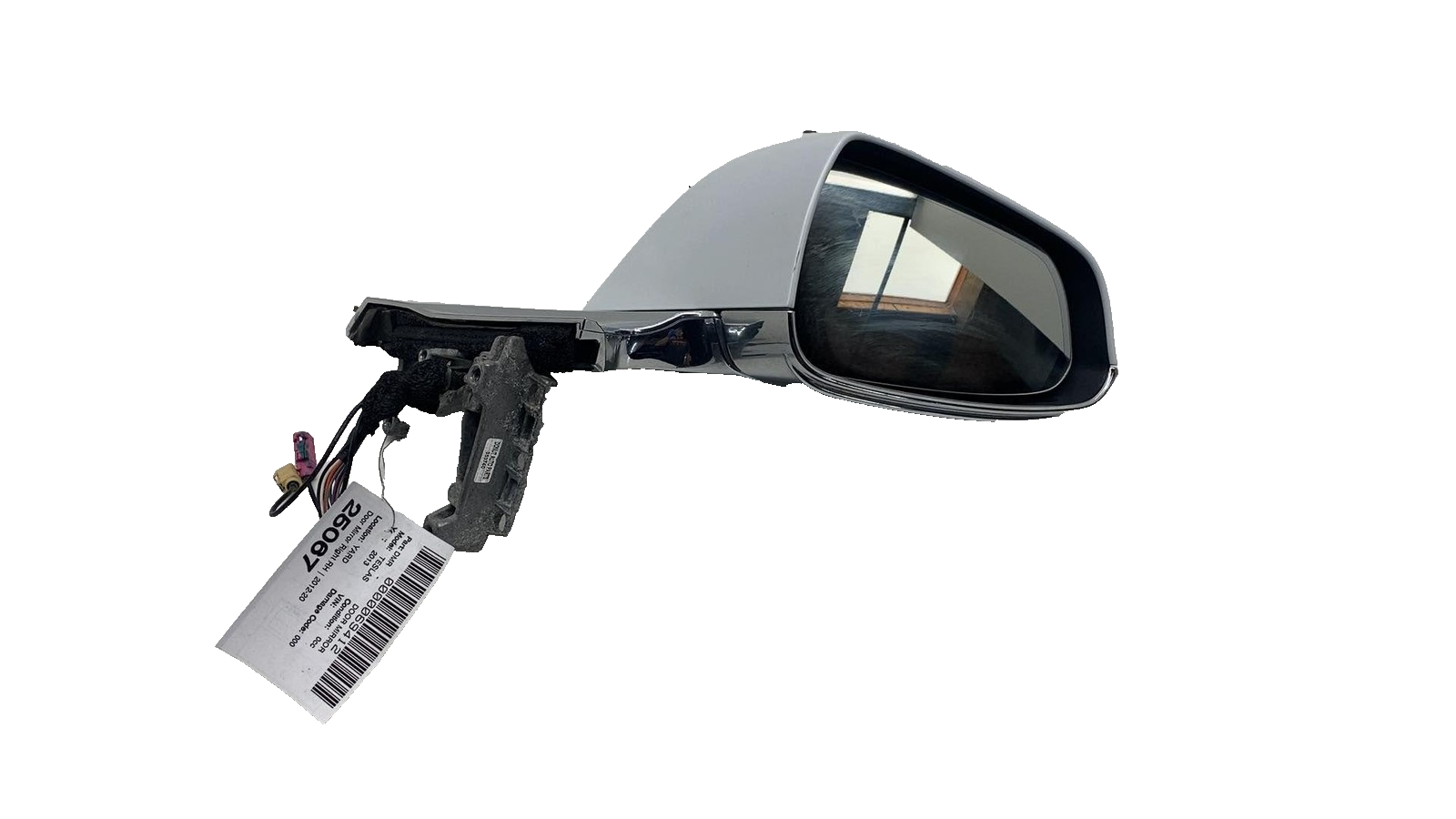 ⭕ 12-15 Model S MS Right Exterior Rear View Door Mirror White PPSW 6005863-00-E