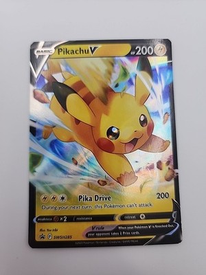 Pikachu V SWSH285 Black Star Promo Full Art Pokemon Sword & Shield *NM*