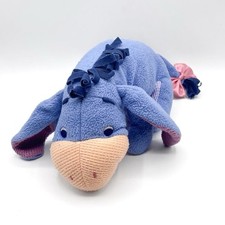 Fisher Price Fleece Eeyore Baby Plush VTG Thermal Waffle Rattle Winnie Pooh 10  