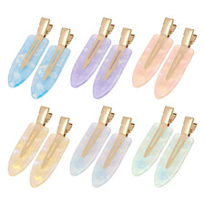 12 Pcs No Bend Creaseless Hair Clips for Women