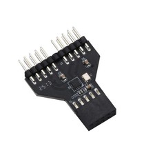 USB2.0 9Pin Splitter Motherboard 1 To 2 Extension Adapter USB HUB Connectors