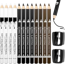 12Pcs Barber Pencil with 2 Sharpener, Magic Hairline Pencils for Lineup... 