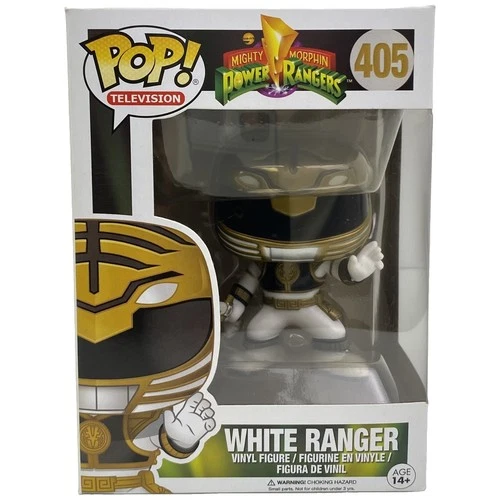 Funko POP White Ranger #405 Vinyl Figure Mighty Morphin Power Rangers New MMPR