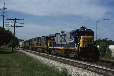 CSX B36-7 5897 & 3 1996 ACTION CSXT ORIGINAL SLIDE | eBay