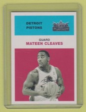 2001-02 Fleer Platinum Anniversary Edition Mateen Cleaves Pistons #179/201