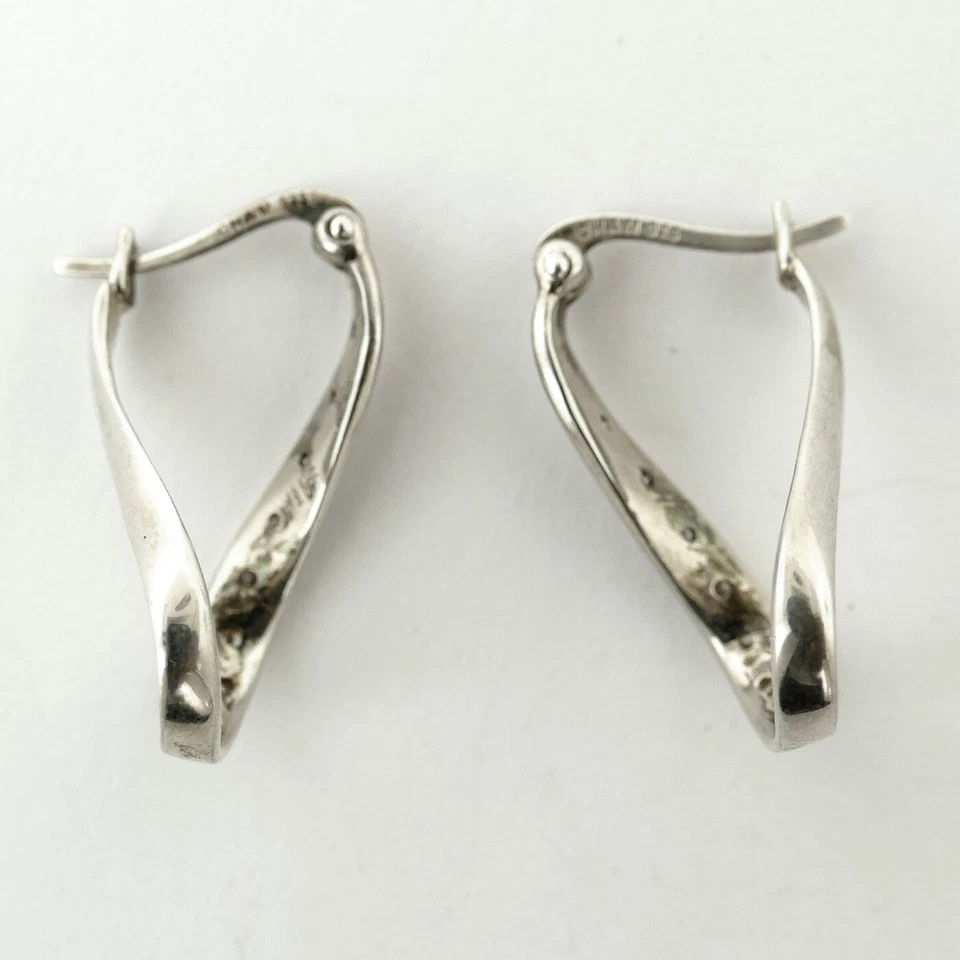 CHAMILIA 925 SILVER RE-3A SWAROVSKI INFINITY CZ EARRINGS - wuw09.09.19.2824 - Image 2 of 3