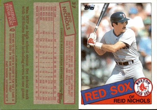 1985 Topps Baseball Cards Complete Your Set U-Pick #'s 1-200 NM/MINT - Picture 38 of 200