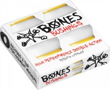 Bones Skateboard Truck Bushings Hardcore Medium 91A White - For 2 Trucks