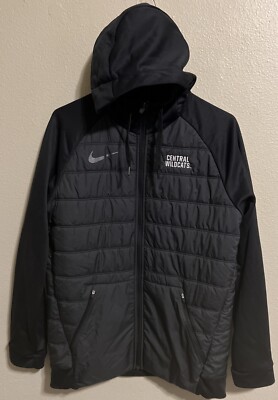 Nike Winter Jacket Men's Size Medium Cowl Neck Hooded Central