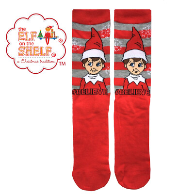 Ältere Mädchen Damen 2 Paar ELF ON A SHELF Socken Größe S-M M-L UK Geschenk Weihnachten 