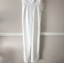 NWT BHLDN Theia Trinity Jumpsuit Bridal Wedding Sz. 10 Engagement White Ivory