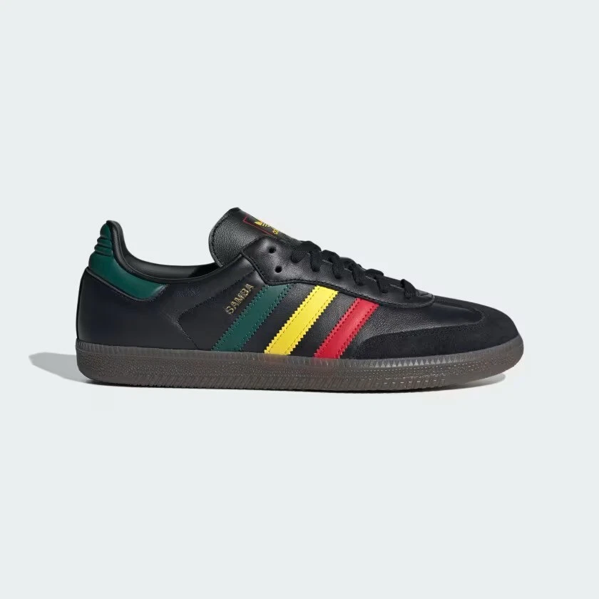 adidas Originals Samba OG in Black and Jamaica UK 6 - US 6.5 - EUR 39 1/3