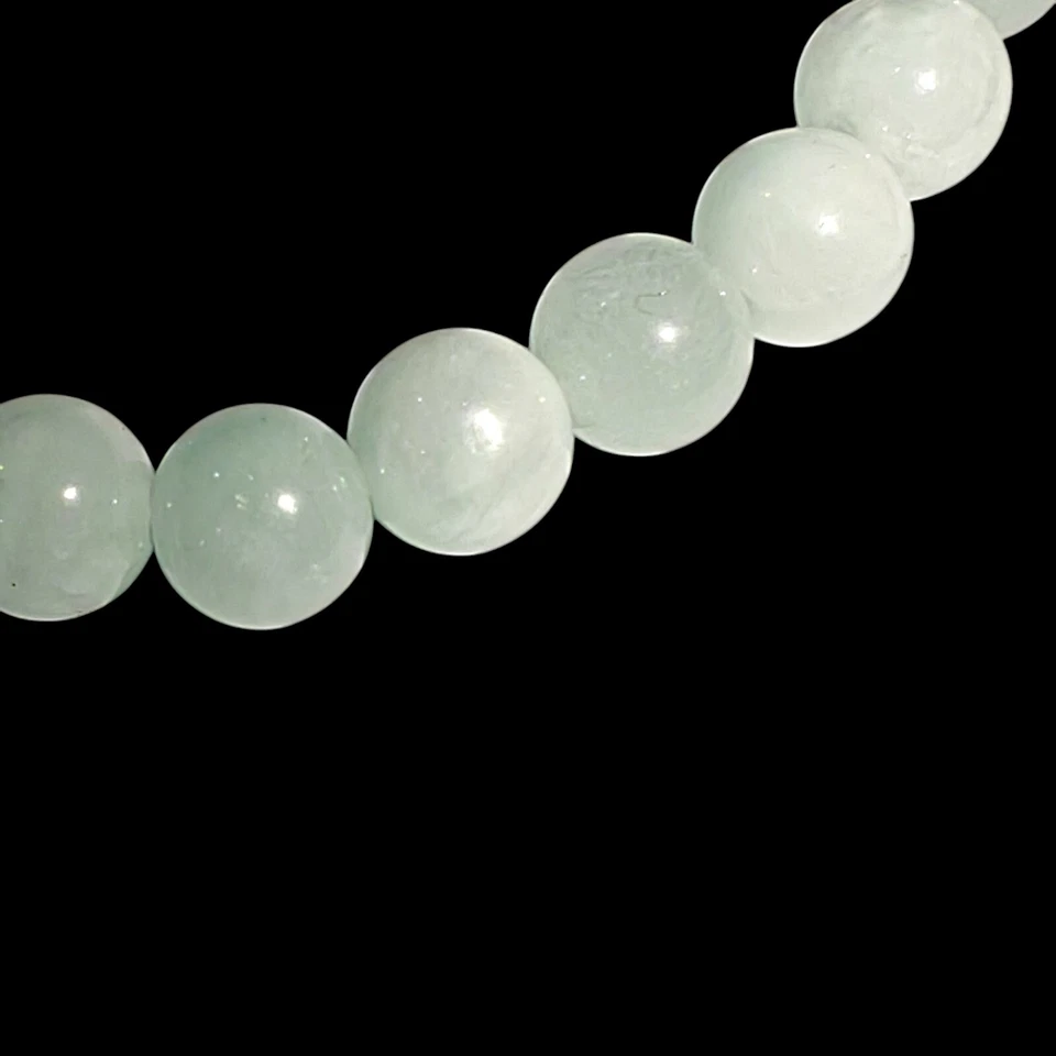 Larimar Bracelet Natural Stones 8mm Stretches Unisex Healing Bracelet - Image 4 of 4