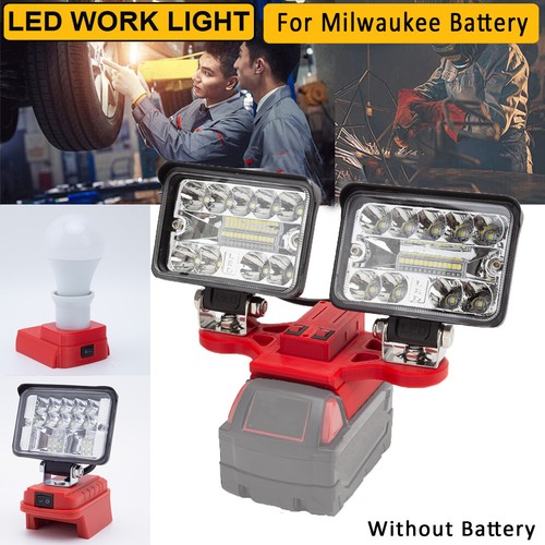 2800 Lumens LED Work Light For Milwaukee 18V Batteries - Portable With USB QC3.0 Output 12 thumbnail image