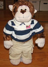 2003 Build-A-Bear 18" MARVELOUS MONKEY Boxers, Shorts, Shirt Plush Chimpanzee