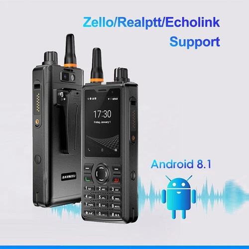 Radio de red Anyssecu T60 4G Android 8.1 radio móvil Zello REAL-PTT Echolink - Imagen 1 de 10
