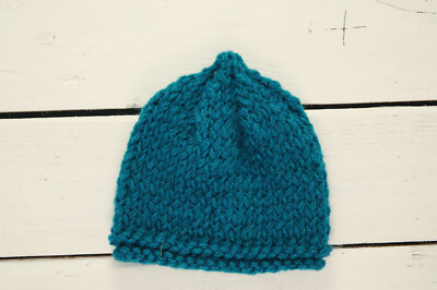 Wolle Baby Beanie Mütze Pixie Beanie Mütze handgestrickt Grob Babymütze New Born Mütze