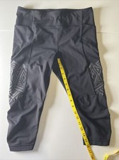 LULULEMON Womens RUN INSPIRE CROP Capri Yoga Black Workout Legging Pants 8