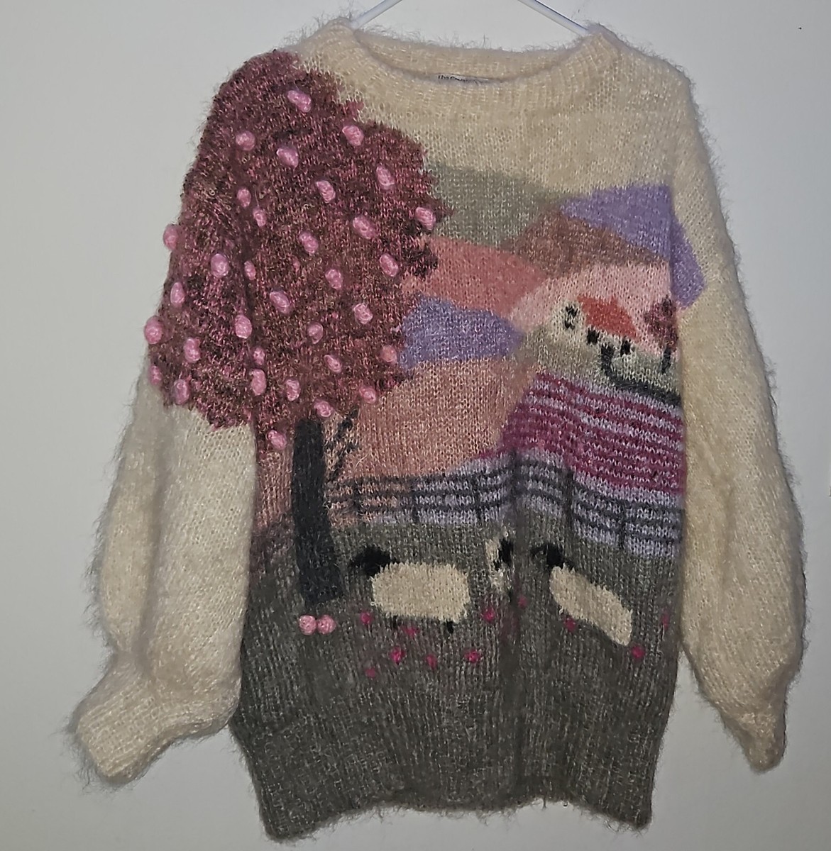 トップス Susie Lee Hand Knitted Susie Lee Hand Knitted Vintage Sweater Multicolor Blue Made